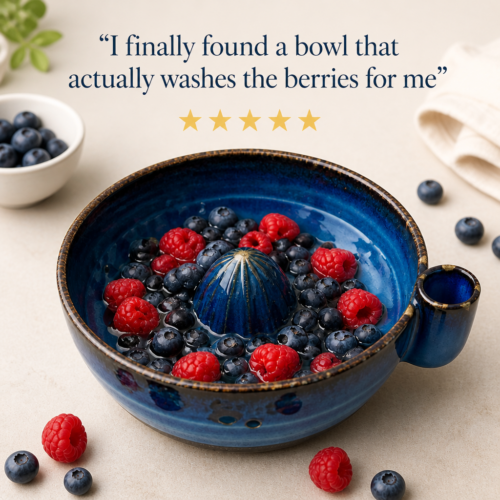 Swirling Berry Washing Bowl