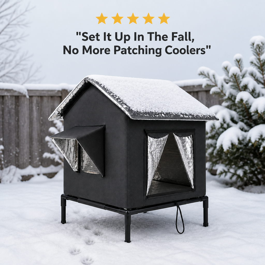 Hearthpaw Insulated Cat Shelter — review_social_proof