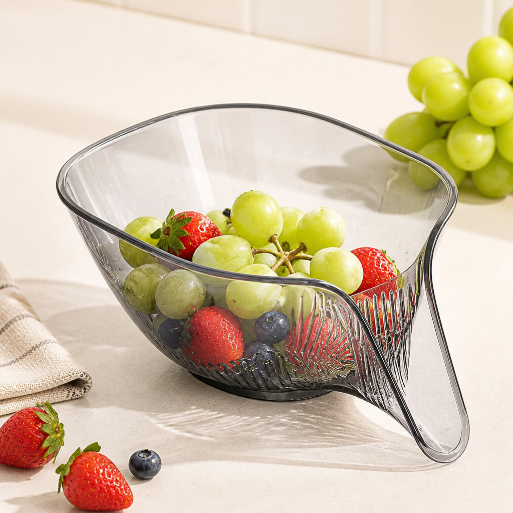 DrainEase Fruit Rinsing Bowl