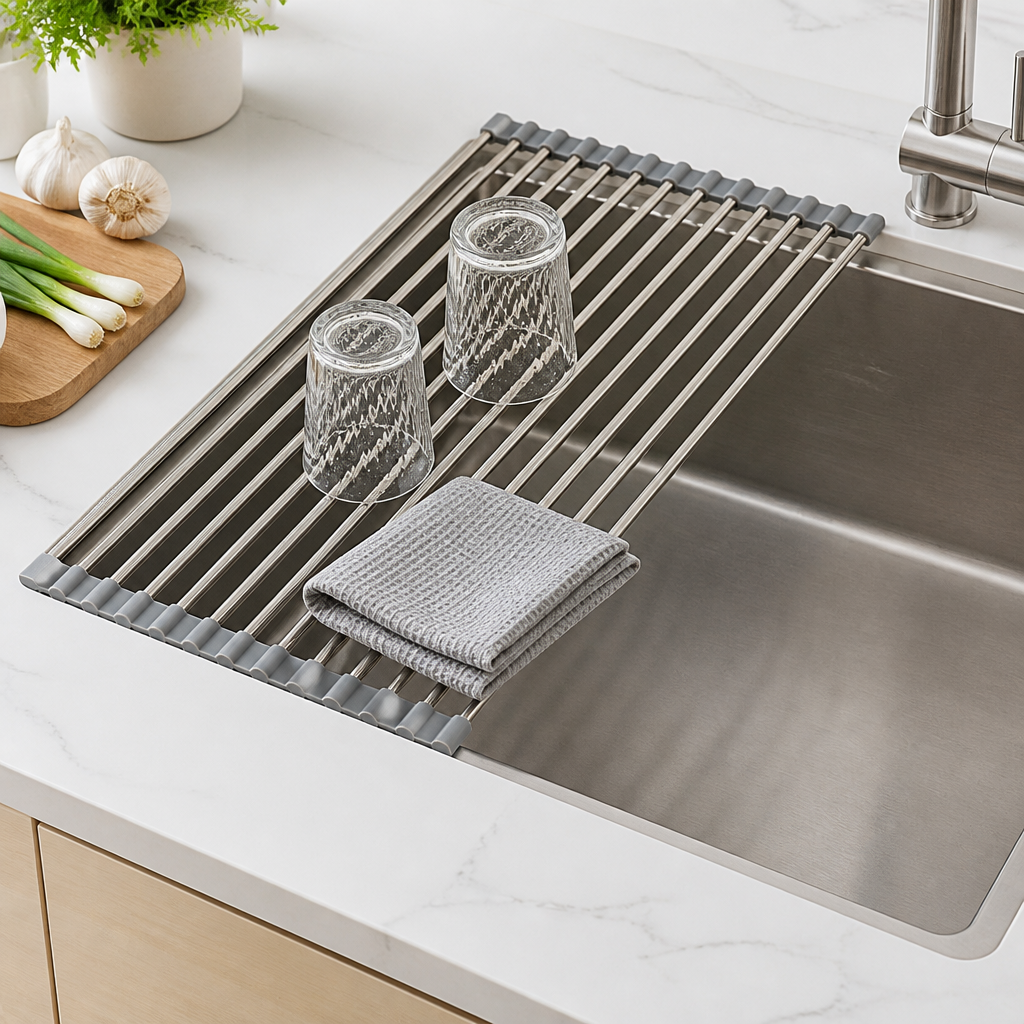 RollWell Over-Sink Dish Drying Rack