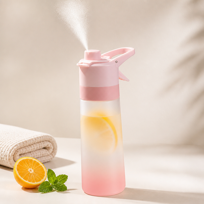 CoolPress Mist Spray Sports Water Bottle