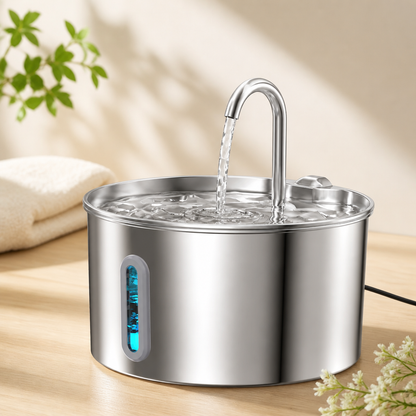 PureStream Stainless Steel Pet Fountain