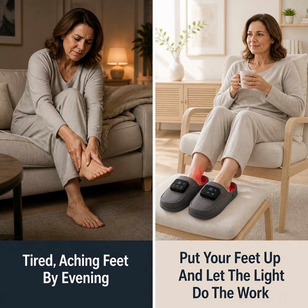 Solvora Red Light Slippers