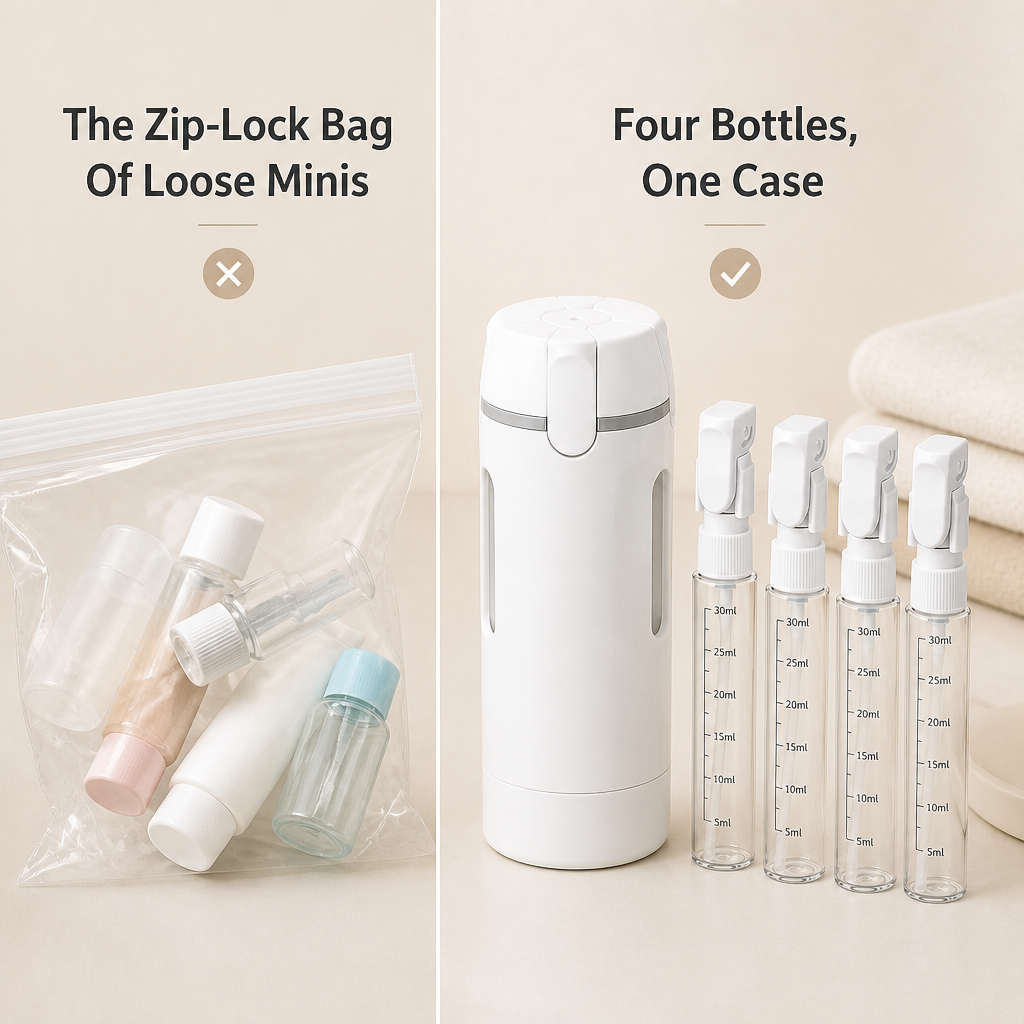 NestPack Travel Skincare Dispenser