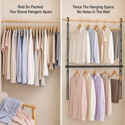TierUp Hanging Closet Rod