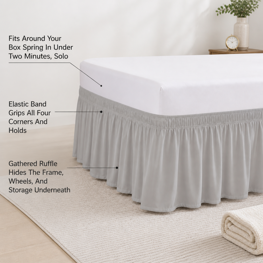 DriftEdge Wrap-Around Bed Skirt