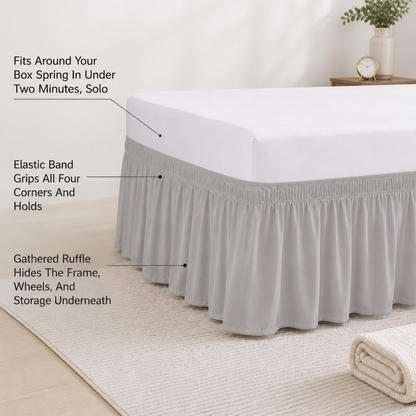 DriftEdge Wrap-Around Bed Skirt