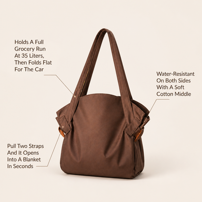 TuséTote 2-in-1 Foldable Bag