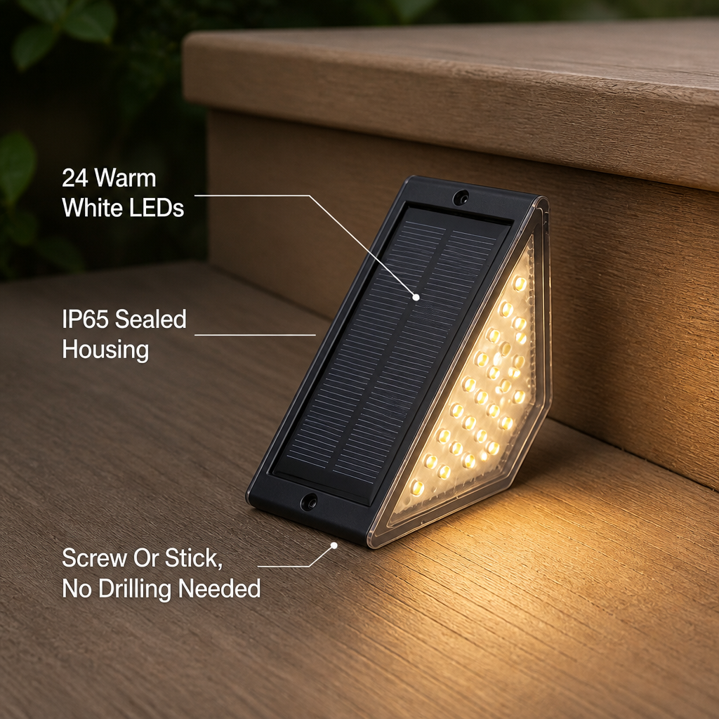 Solmara Solar Step Lights