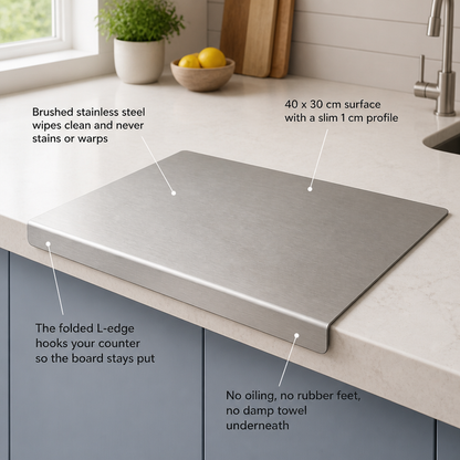 CounterLock Stainless Steel Cutting Board