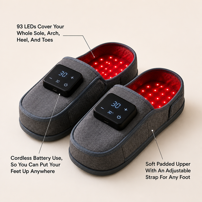 Solvora Red Light Slippers