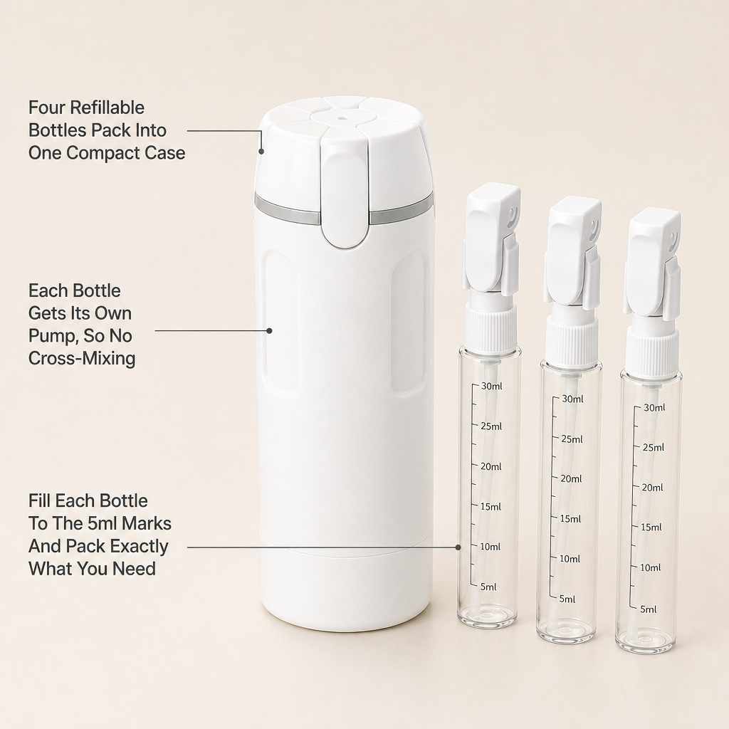 NestPack Travel Skincare Dispenser