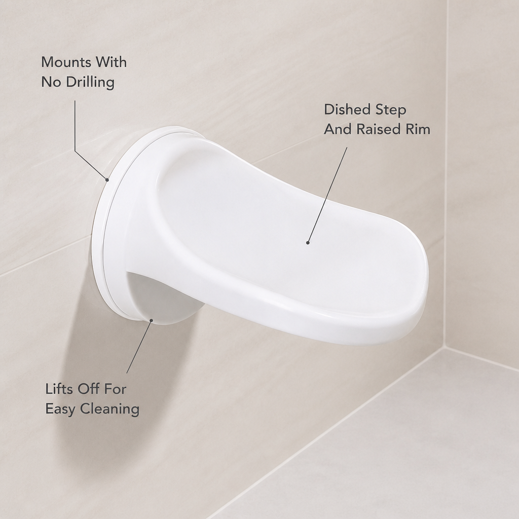 AquaStep Shower Foot Rest
