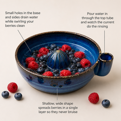 Swirling Berry Washing Bowl