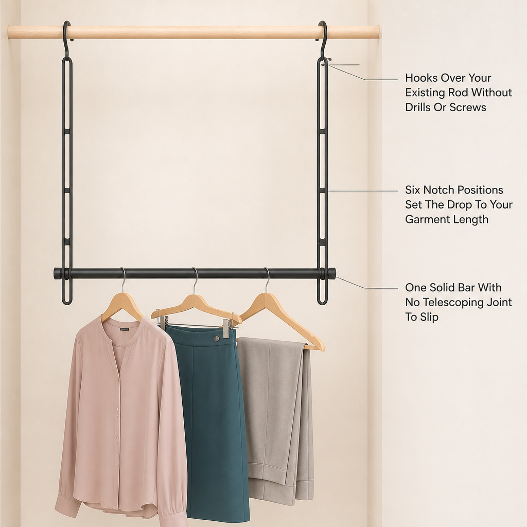 TierUp Hanging Closet Rod
