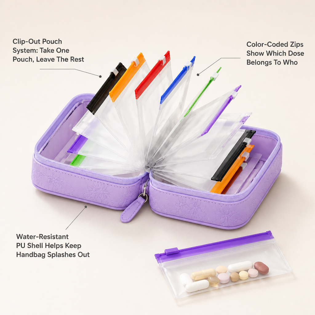 Pouchbook Pill Organizer