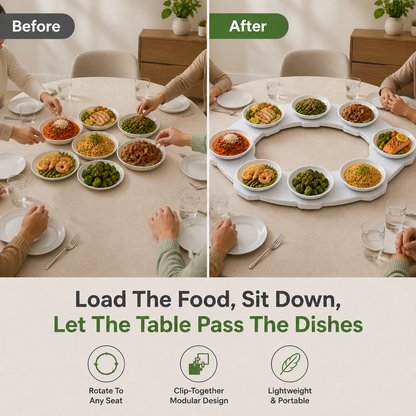 PortaSpin Rotating Dining Table Tray