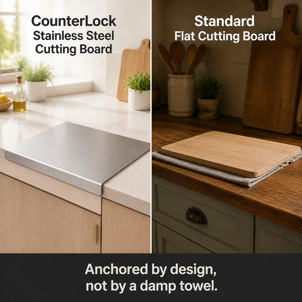 CounterLock Stainless Steel Cutting Board