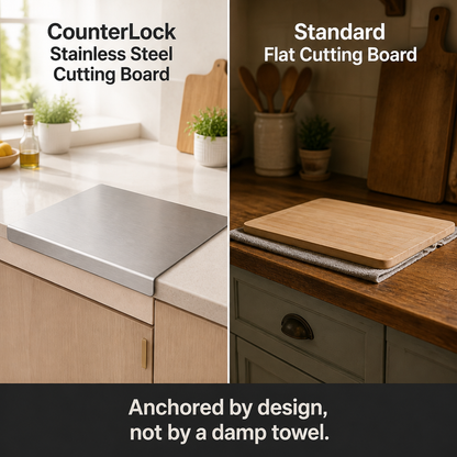 CounterLock Stainless Steel Cutting Board