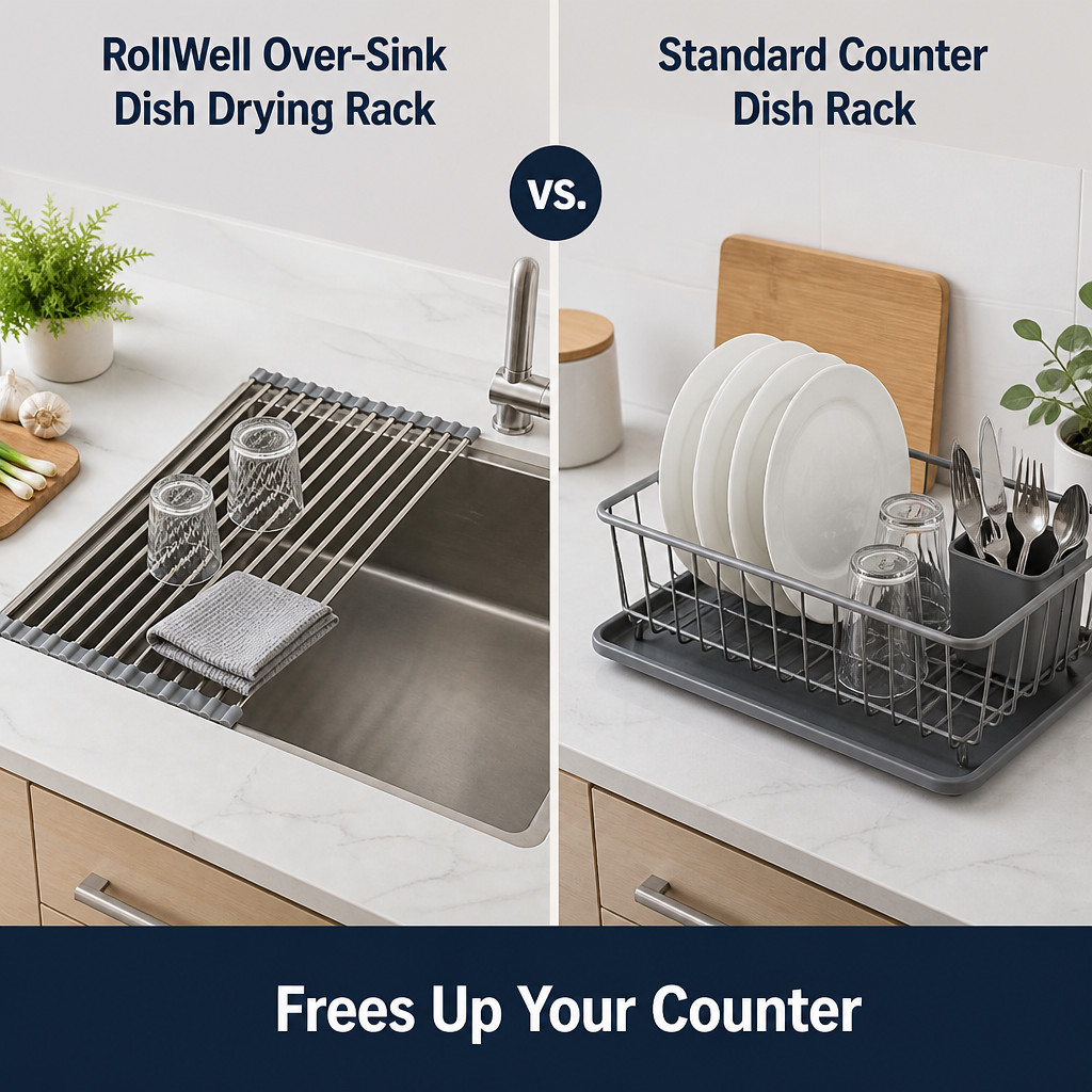 RollWell Over-Sink Dish Drying Rack