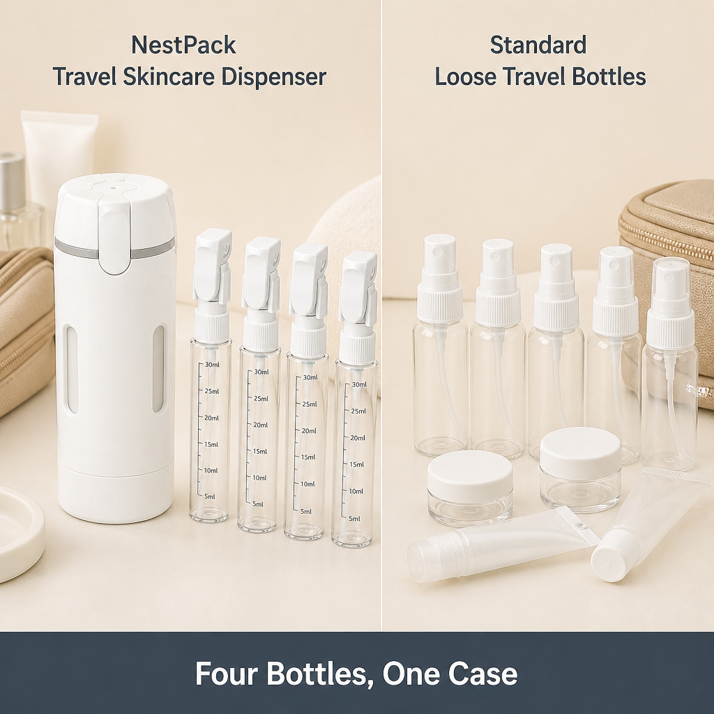 NestPack Travel Skincare Dispenser