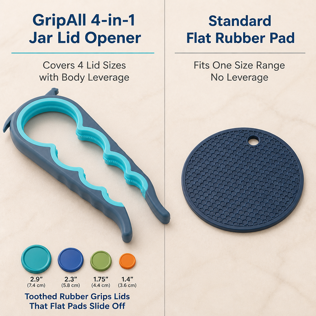 GripAll 4-in-1 Jar Lid Opener