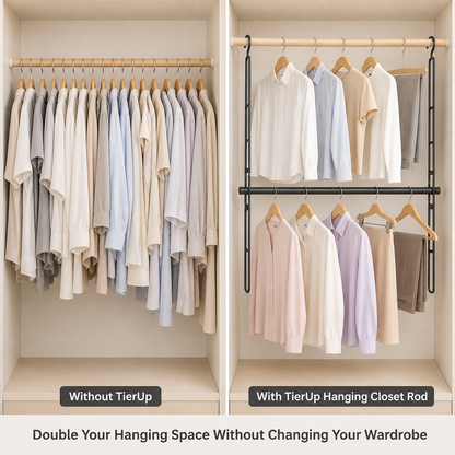 TierUp Hanging Closet Rod