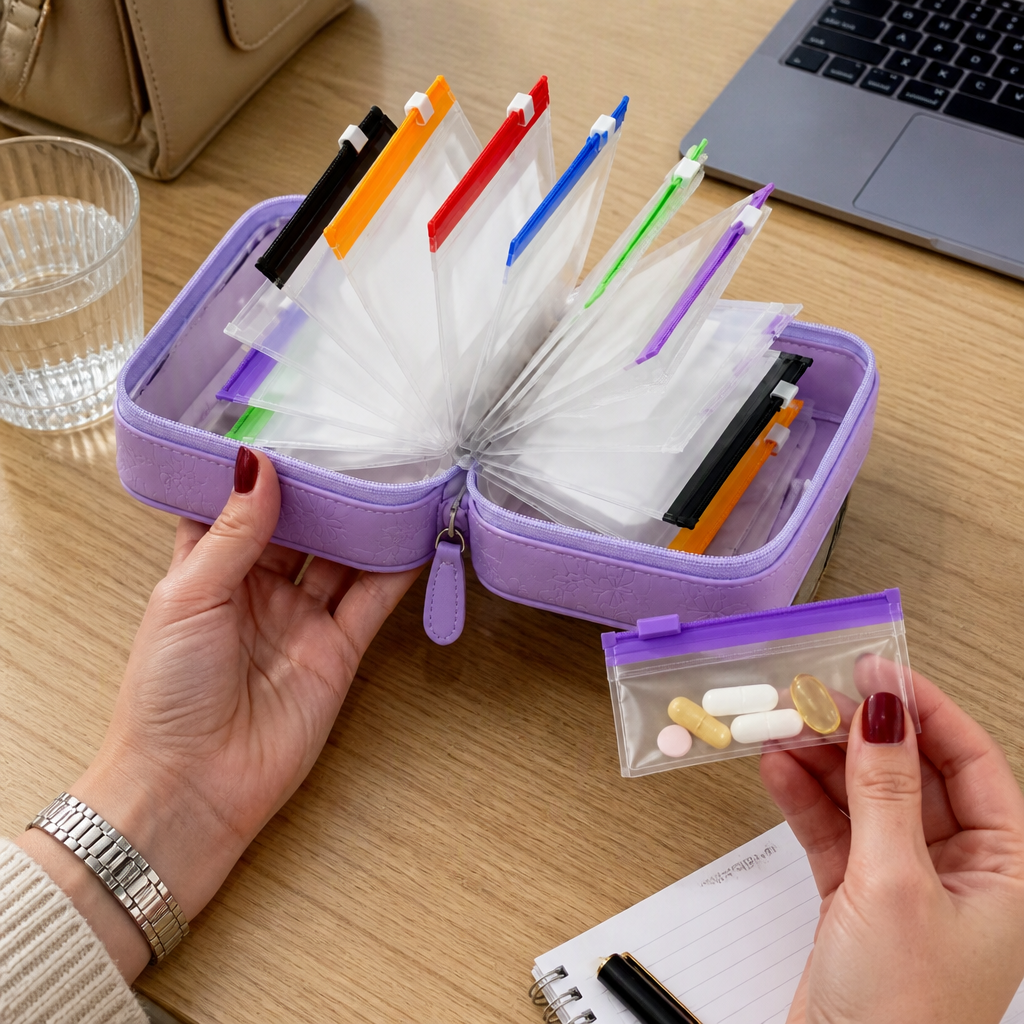 Pouchbook Pill Organizer