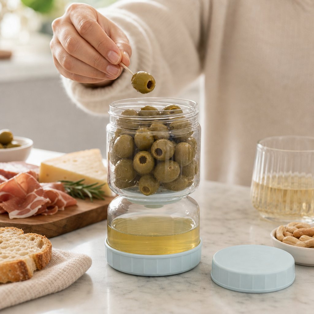Drain & Store Pickle Jar