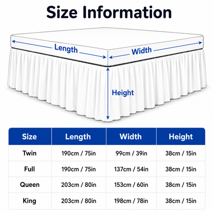 DriftEdge Wrap-Around Bed Skirt