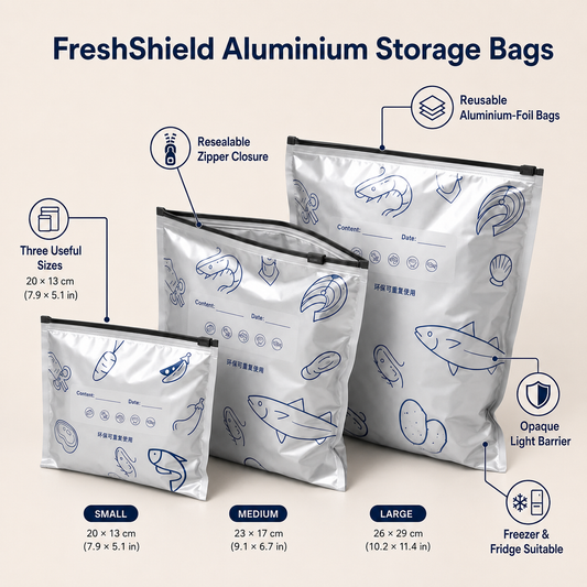 FreshShield Aluminium Storage Bags