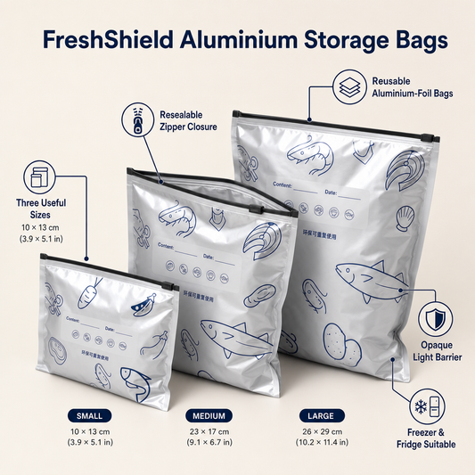 FreshShield Aluminium Storage Bags