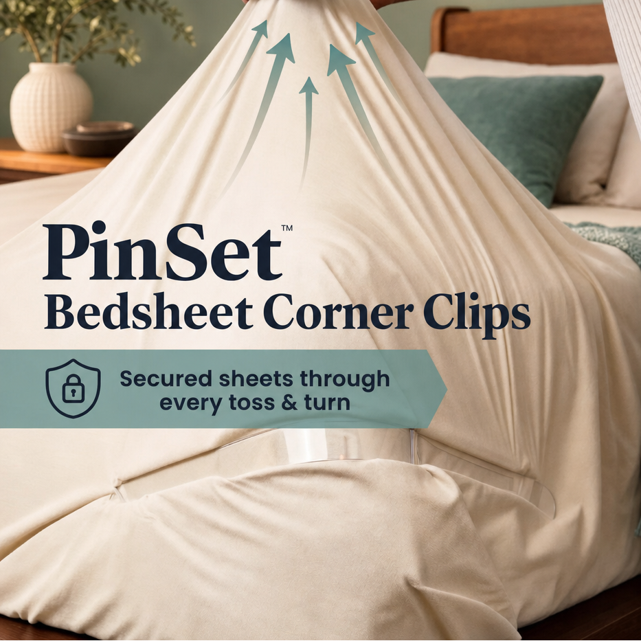PinSet Bedsheet Corner Clips