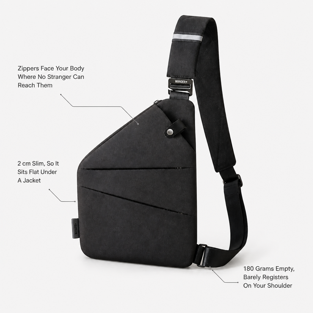 Wander+ Anti-Theft Crossbody Chest Bag — feature_callout