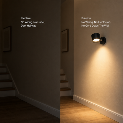 Lumavo Cordless Wall Light — problem_solution