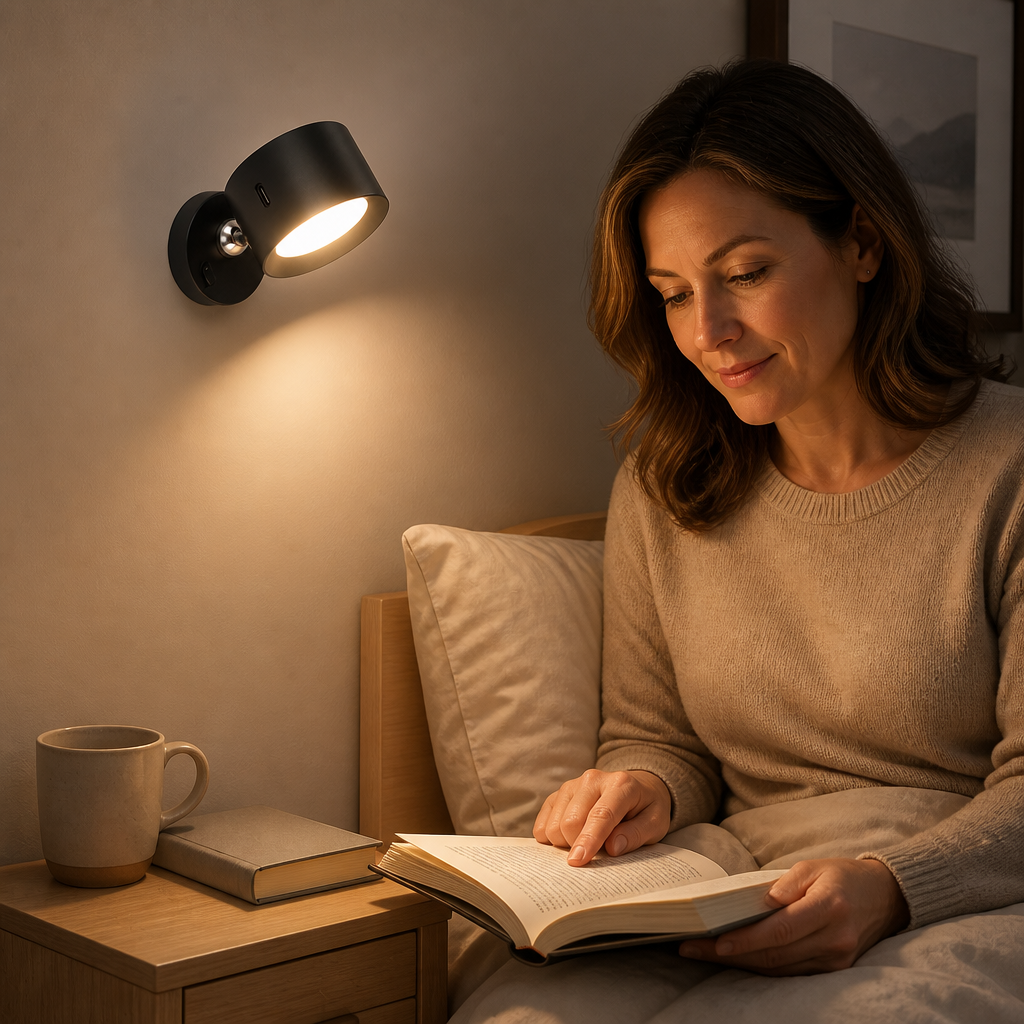 Lumavo Cordless Wall Light — lifestyle