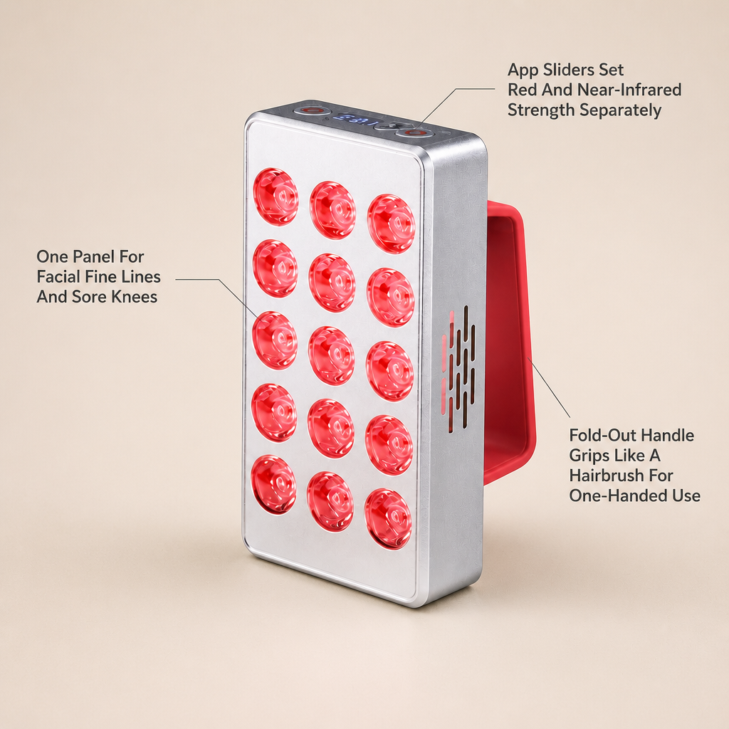 Lunavia Handheld Red Light Panel — feature_callout