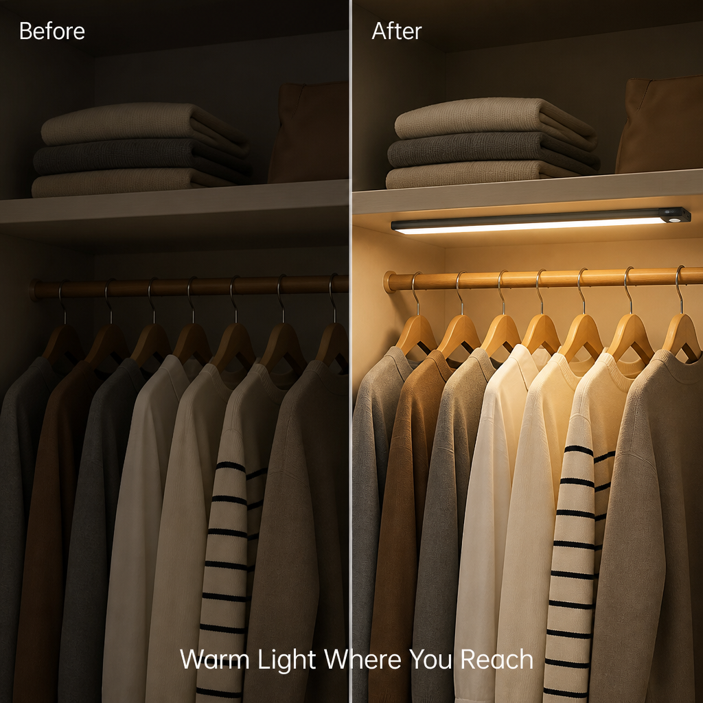 Lumenest Motion Sensor Light Bar — before_after
