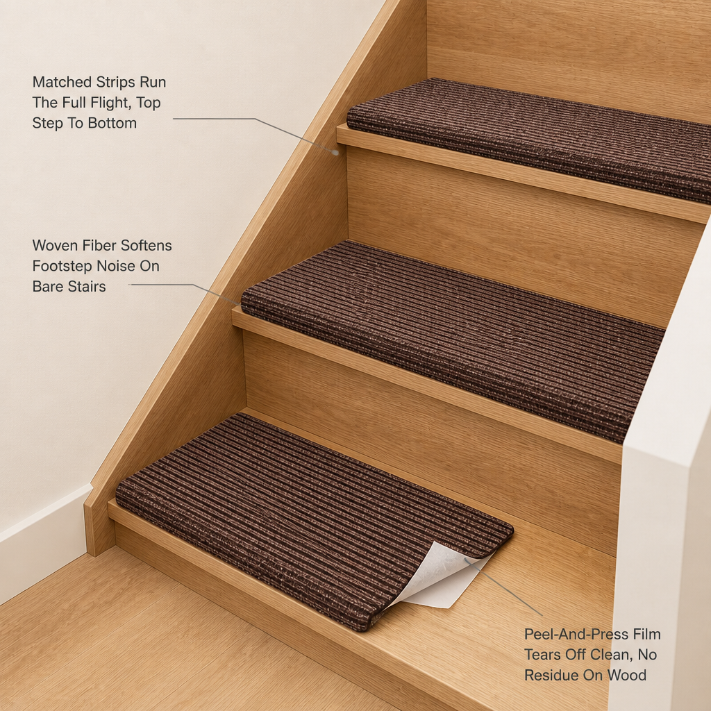 TreadNest Carpet Stair Tread — feature_callout