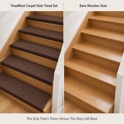 TreadNest Carpet Stair Tread — comparison