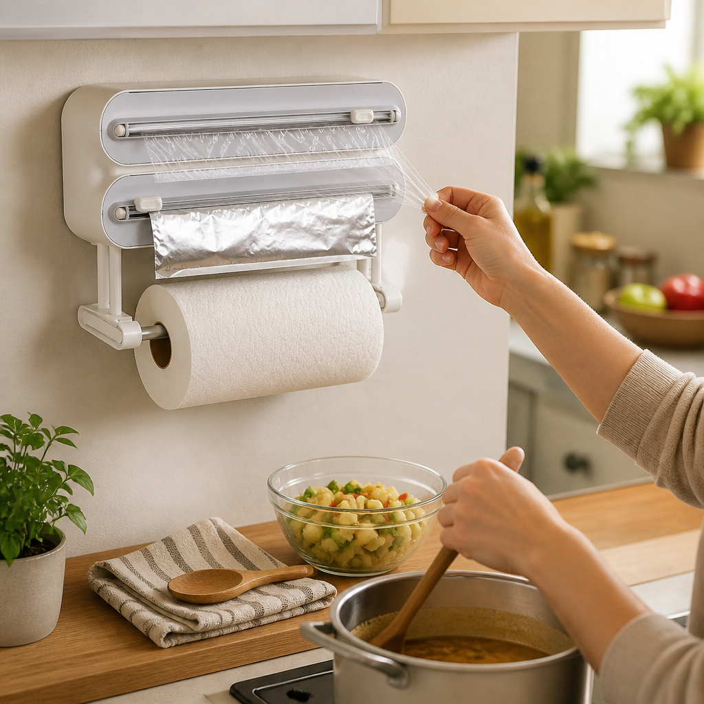 RollNest Kitchen Wrap Dispenser — lifestyle