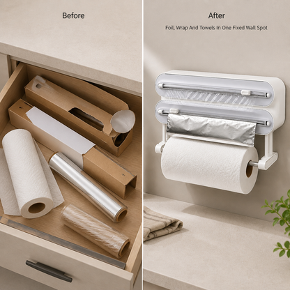 RollNest Kitchen Wrap Dispenser — before_after