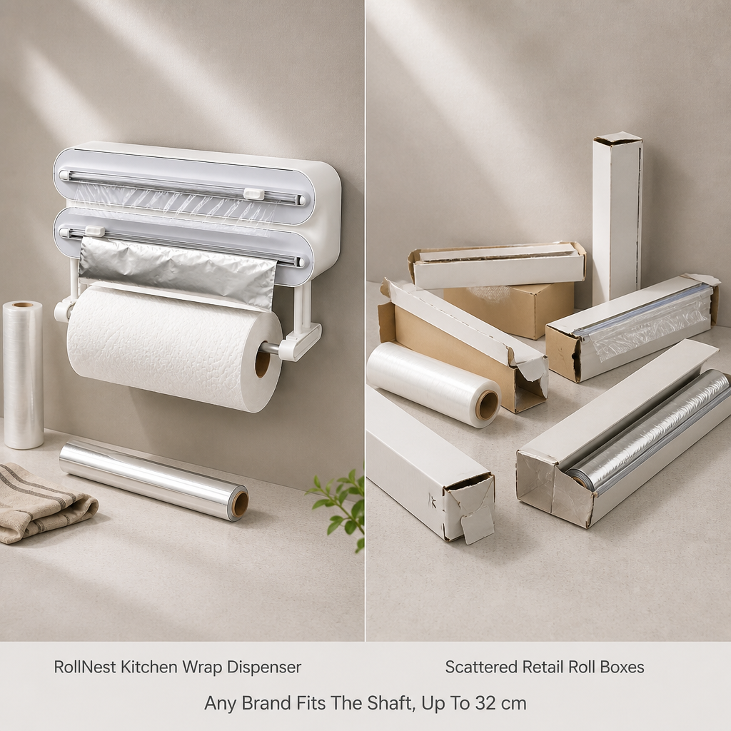RollNest Kitchen Wrap Dispenser — comparison