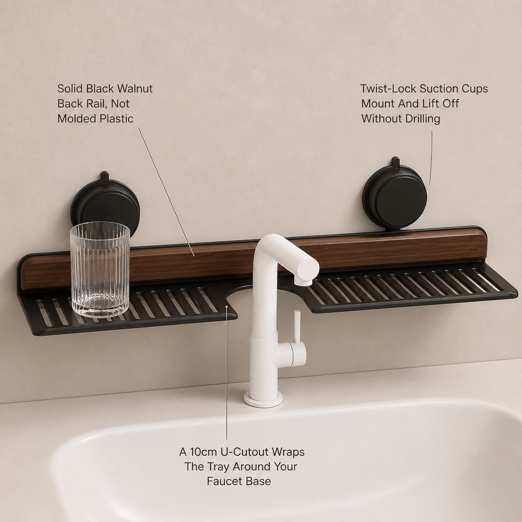 Vanora Walnut Sink Shelf — feature_callout