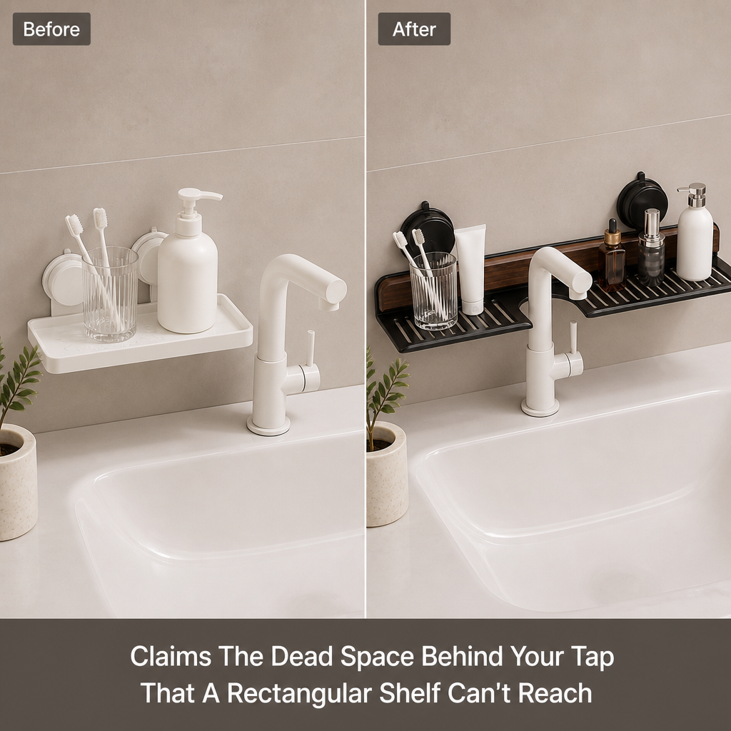 Vanora Walnut Sink Shelf — before_after