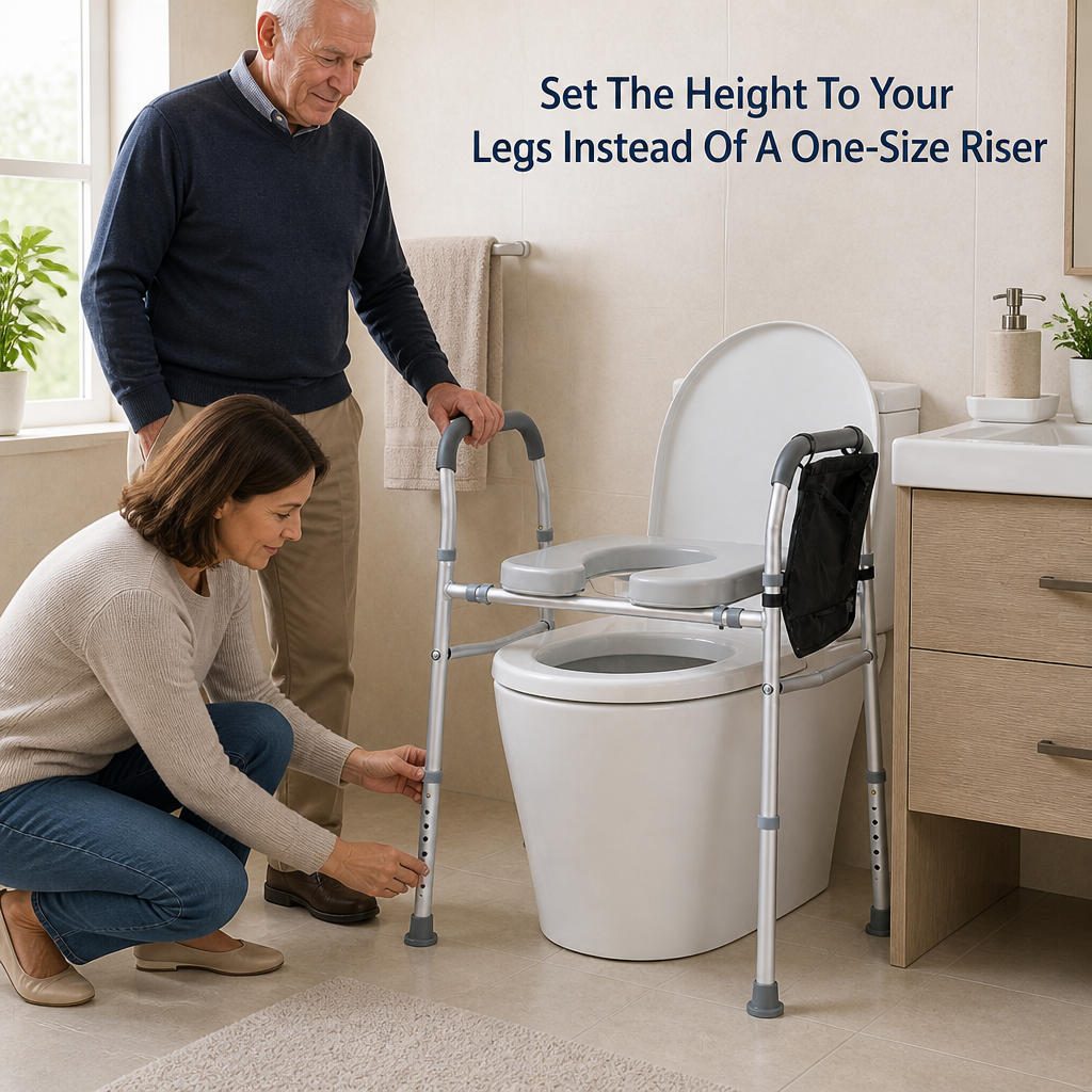SteadyRise Raised Toilet Seat with Handles — benefit_visualization