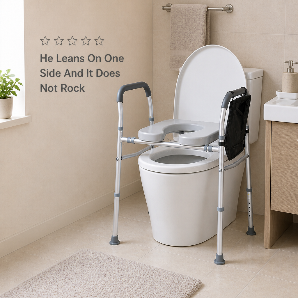 SteadyRise Raised Toilet Seat with Handles — review_social_proof