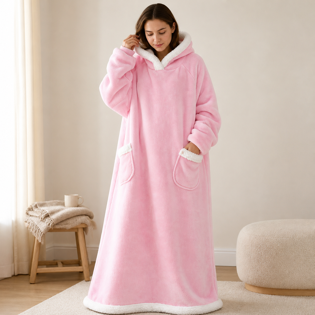Hearthwrap Floor-Length Blanket Hoodie — hero
