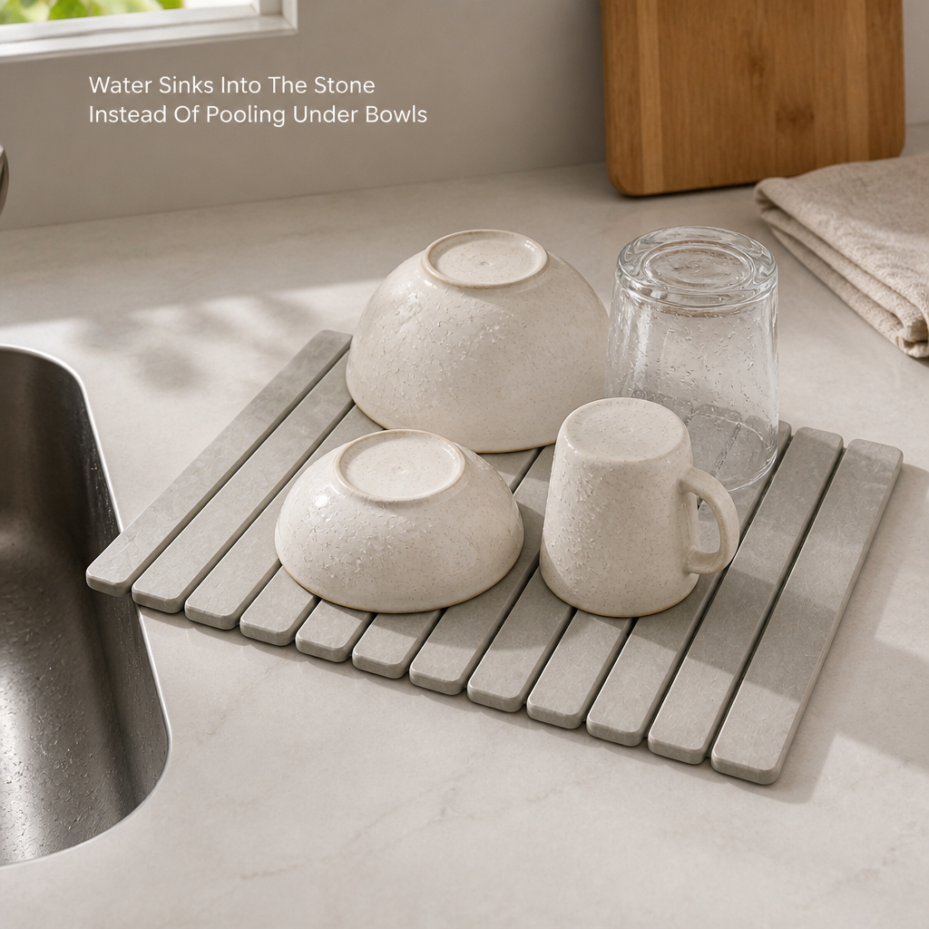 FoldStone Kitchen Drying Mat — benefit_visualization