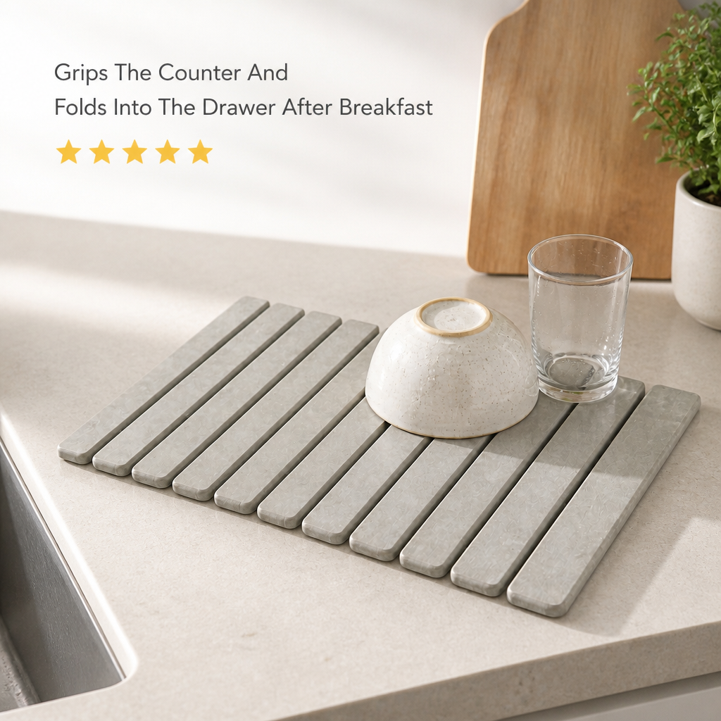 FoldStone Kitchen Drying Mat — review_social_proof